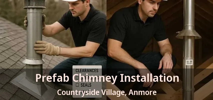 Prefab Chimney Installation Countryside Village, Anmore - BC